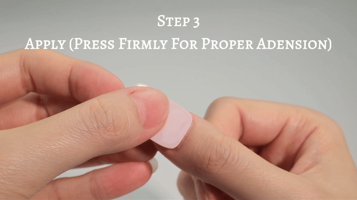 Press firmly